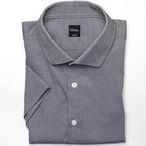 Brisk Charcoal Grey Performance Ultra Stretch Short Sleeve Shirt